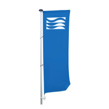 Pole flags with sleeve
